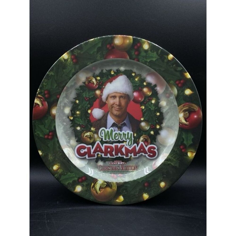 National Lampoons Christmas Vacation Merry Clarkmas 12" Plastic Cookie Plate